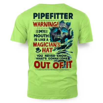 Magician's Hat Mouth Pipefitter Apparel - Skull Warning
