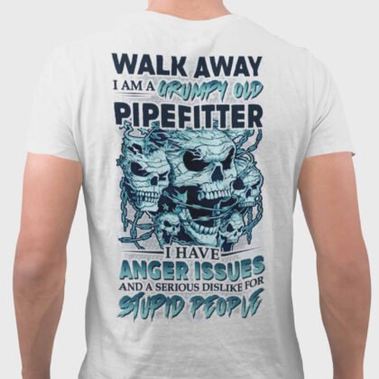 Grumpy Old Pipefitter Apparel - Skull Anger Issues